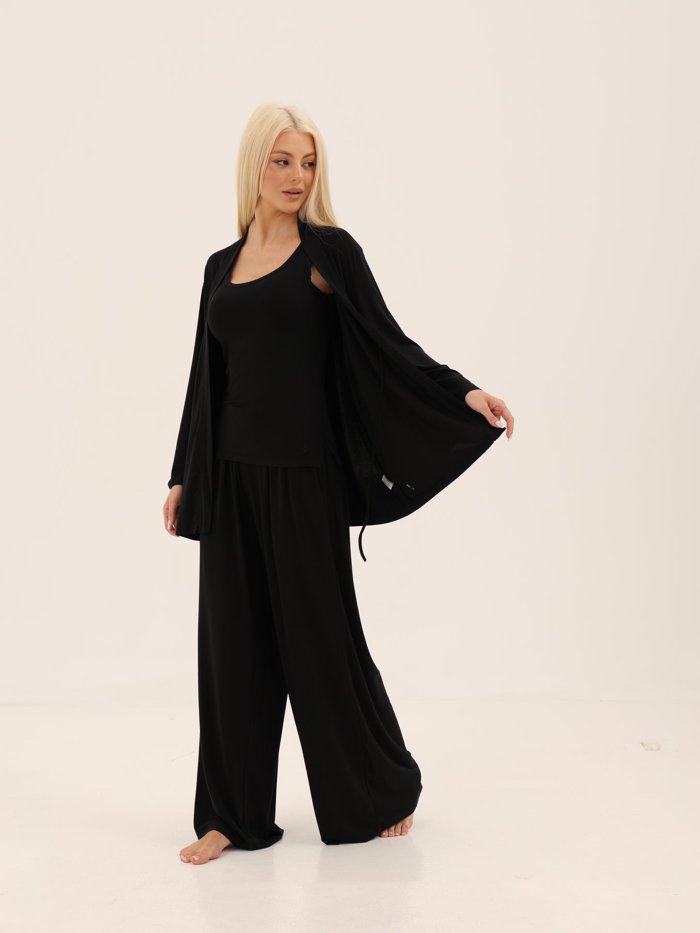 Lounge Kimono Robe Set - MIDNIGHT