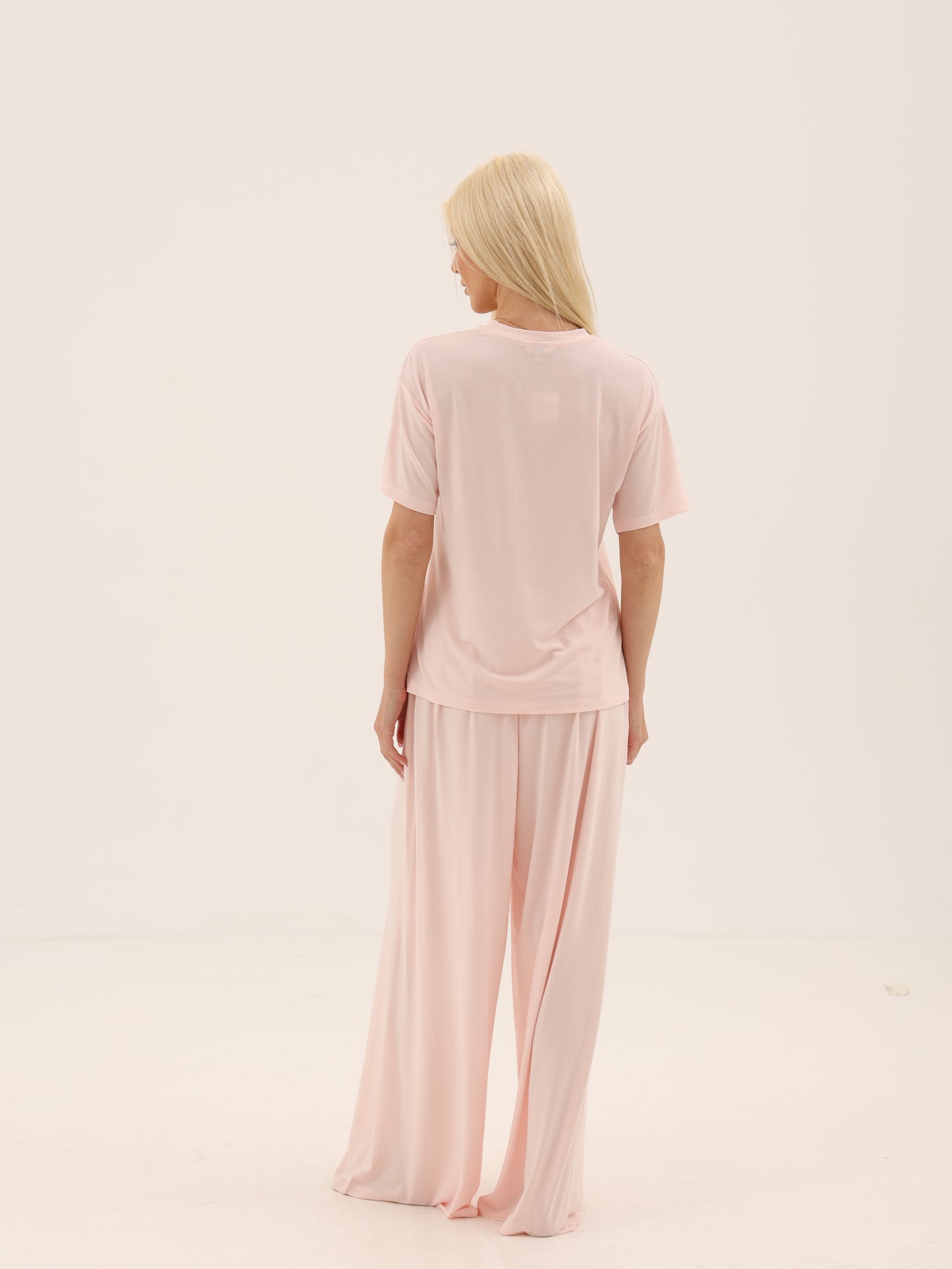 t- shirt set in Powder Blush