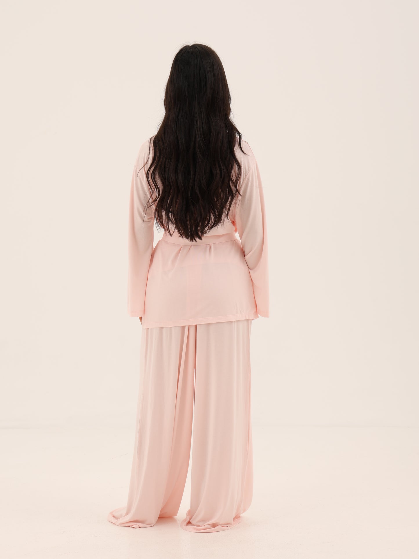 Lounge Kimono Robe Set - POWDER BLUSH