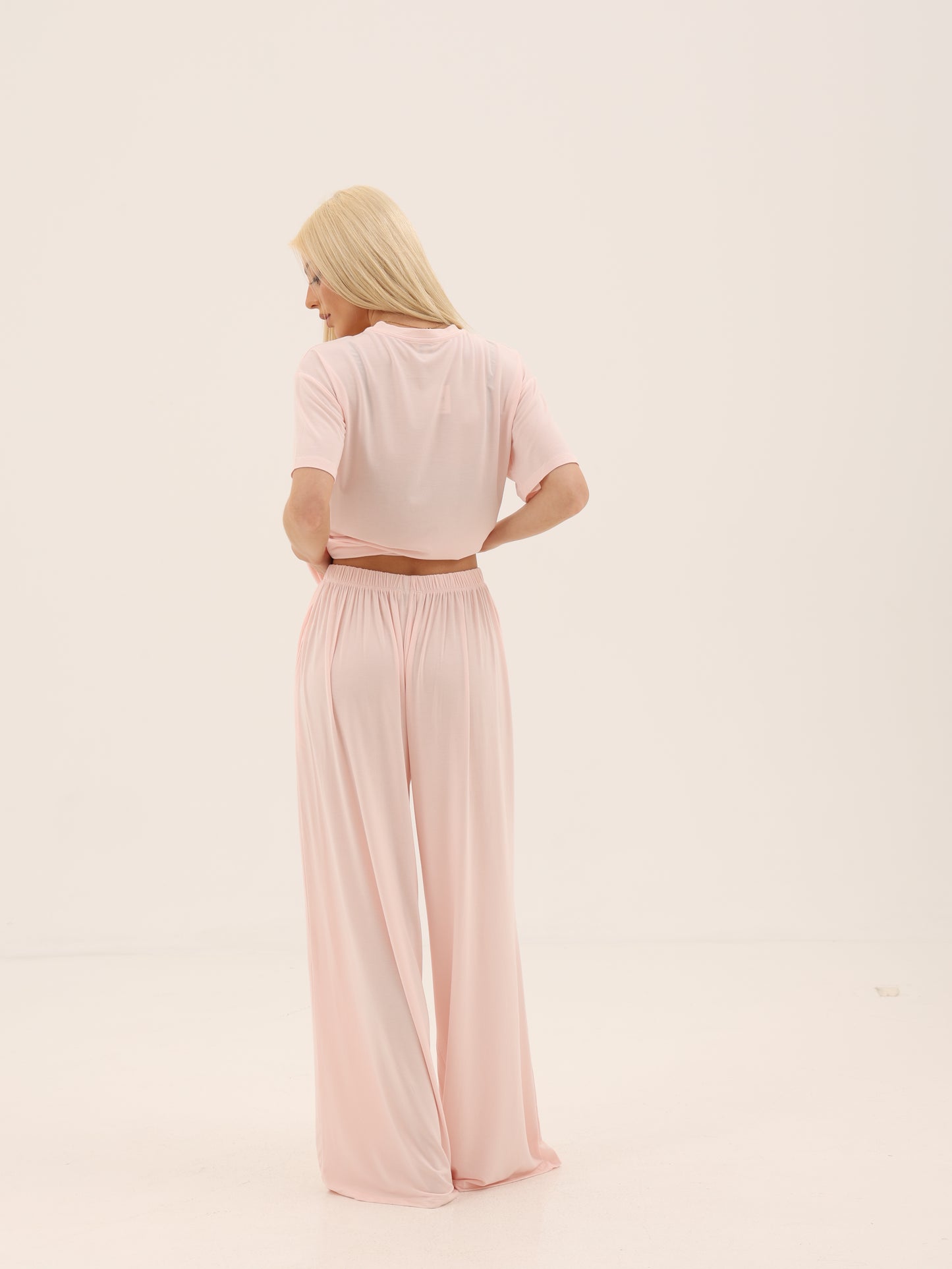 t- shirt set in Powder Blush