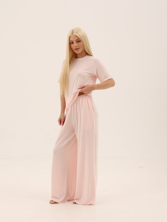 t- shirt set in Powder Blush