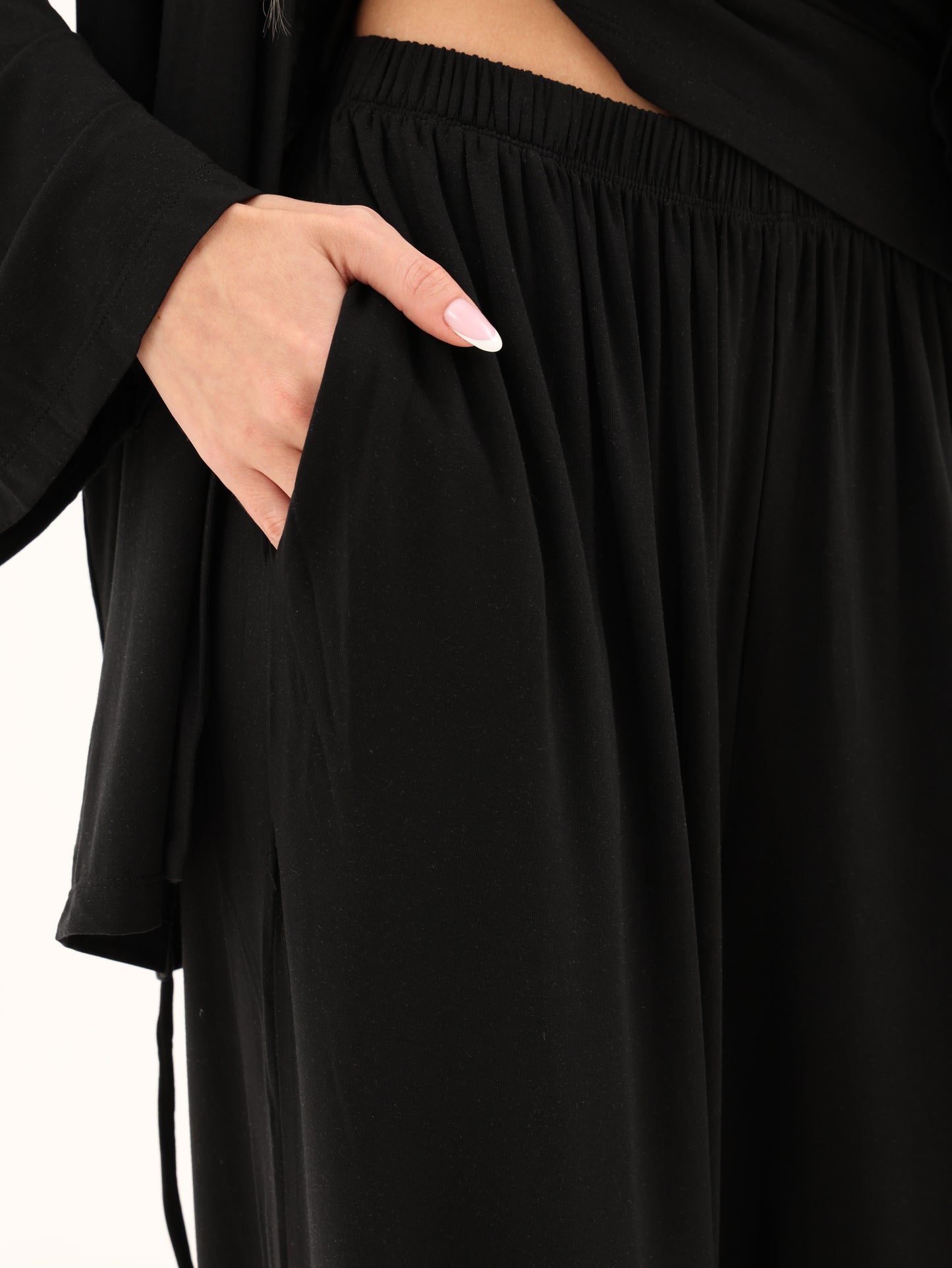 Lounge Kimono Robe Set - MIDNIGHT
